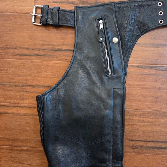 First Classics Thermal Lined Motorcycle Chaps Unisex Size 3XS Used No Road Rash - Picture 11 of 11